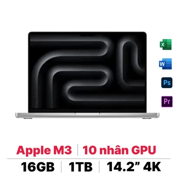 Macbook Pro 14 M3 (8 CPU - 10 GPU - 16GB - 1TB) | Chính hãng Apple Việt Nam