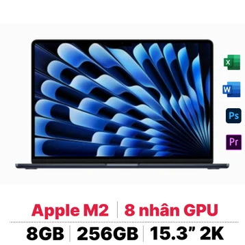 Macbook Air 15 inch M2 2023 8GB 256GB sạc 70W | Chính hãng Apple Việt Nam