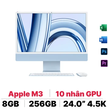 iMac M3 24 inch 8GB 256GB 8CPU 10GPU - Cũ Đẹp