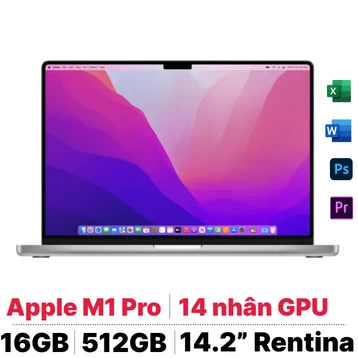 Macbook Pro 14 M1 Pro 8 CPU - 14 GPU 16GB 512GB 2021 - Cũ đẹp