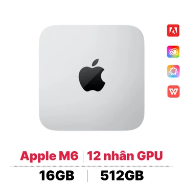 Apple Mac mini M6 12CPU 12GPU 16GB 512GB 2026 | Chính hãng Apple Việt Nam