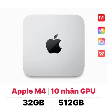 Mac mini M4 2024 10CPU 10GPU 32GB 512GB - Cũ Đẹp