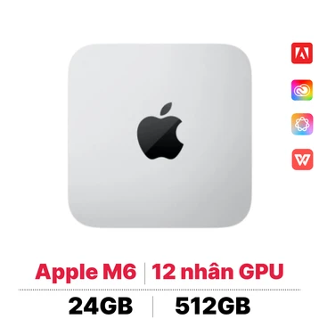 Apple Mac mini M6 12CPU 12GPU 24GB 512GB 2026 | Chính hãng Apple Việt Nam