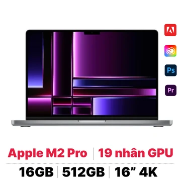 MacBook Pro 16 inch M2 Pro 2023 (12 CPU - 19 GPU - 16GB - 512GB) - Cũ Xước Cấn