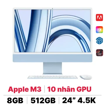iMac M3 24 inch 8CPU 10GPU 8GB 512GB | Chính hãng Apple Việt Nam