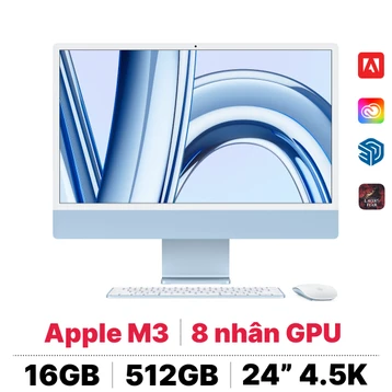 iMac M3 24 inch 8CPU 8GPU 16GB 512GB | Chính hãng Apple Việt Nam