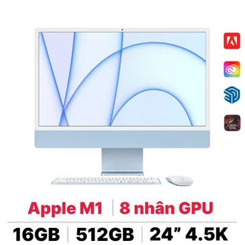 iMac 24 2021 M1 8GPU 16GB 512GB I Chính hãng Apple Việt Nam
