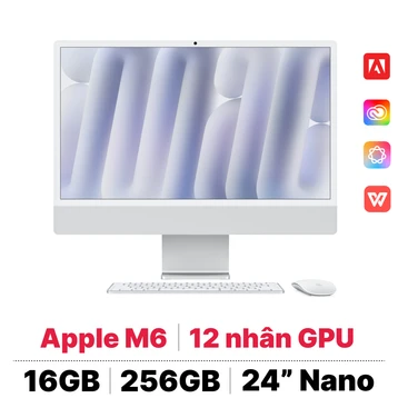 Apple iMac 24 2026 M6 12CPU 12GPU 16GB 256GB Nano | Chính hãng