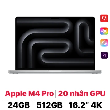 MacBook Pro 16 M4 Pro 14CPU 20GPU 24GB 512GB - Cũ Đẹp