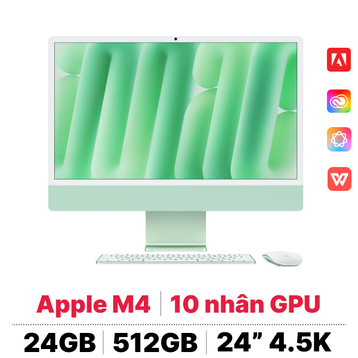 iMac M4 2024 24 inch 10CPU 10GPU 24GB 512GB - Cũ Đẹp