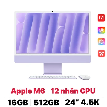 Apple iMac 24 2026 M6 12CPU 12GPU 16GB 512GB | Chính hãng