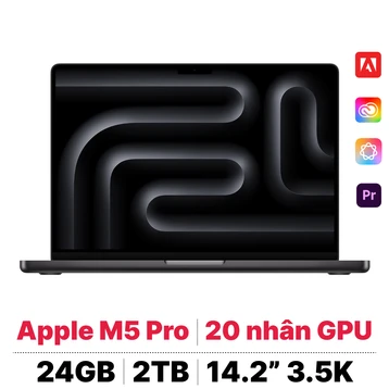 MacBook Pro M5 Pro 14 inch 2026 18CPU 20GPU 24GB 2TB | Chính hãng Apple Việt Nam