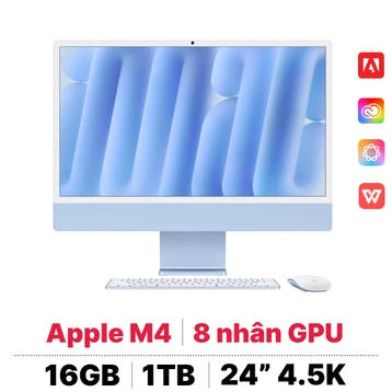 iMac M4 2024 24 inch 8CPU 8GPU 16GB 1TB Ethernet | Chính hãng Apple Việt Nam