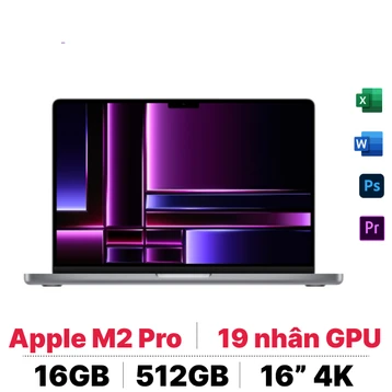 MacBook Pro 16 inch M2 Pro 2023 (12 CPU - 19 GPU - 16GB - 512GB) - Cũ Trầy Xước