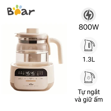 Máy đun nước pha sữa Bear WW-4H12W (có khay hấp)
