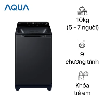 Máy giặt Aqua cửa trên 10kg 2023 (AQW-DR100JT.BK)