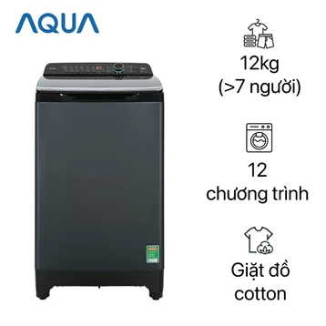 Máy giặt Aqua cửa trên 12kg 2022 (AQW-FR120HT.BK)