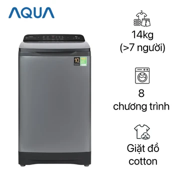 Máy giặt Aqua cửa trên 14kg 2023 (AQW-FR140UHT.SS)