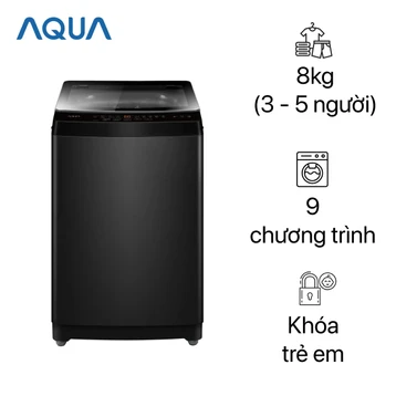 Máy giặt Aqua cửa trên 8kg 2024 (AWM8-316K(B))