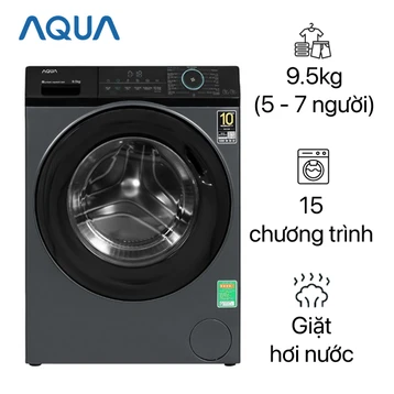 Máy giặt Aqua cửa ngang 9.5kg 2023 (AQD-A952J.BK)