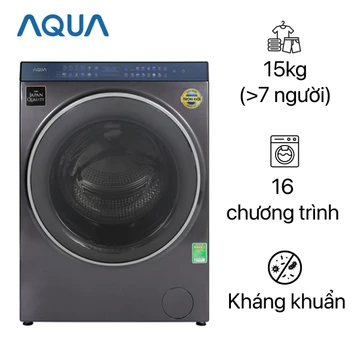 Máy giặt sấy Aqua giặt 15kg - sấy 10kg 2022 (AQD-DH1500G.PP)