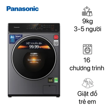 Máy giặt sấy Panasonic cửa ngang giặt 9kg - sấy 2kg 2022 (NA-V90FC1LVT)