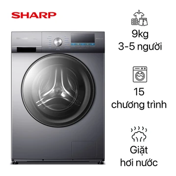 Máy giặt Sharp cửa ngang 9Kg 2025 (ES-FM90CB-SB)