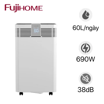 Máy hút ẩm công suất lớn FujiHome DH60W-HEPA 60L