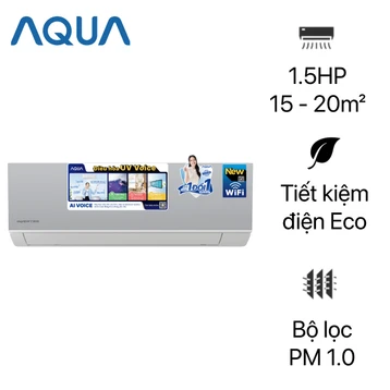 Máy lạnh Aqua 1.5HP inverter 2025 (AQA-RUV13VS)