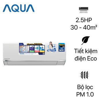 Máy lạnh Aqua 2.5HP inverter 2025 (AQA-RV24TA)