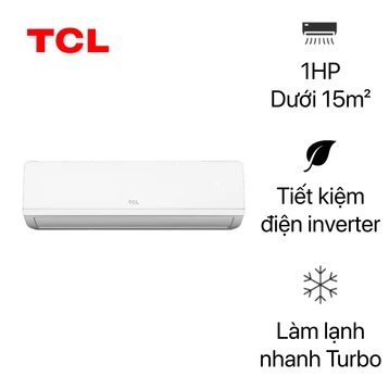 Máy lạnh TCL 1.0HP Inverter 2025 (TEP-10CSD/F1I)