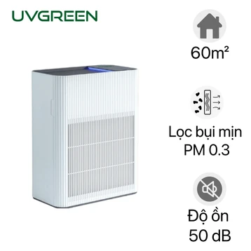 Máy lọc không khí UVGREEN KA600 cho phòng 40-60 m2 (UVC LED – HEPA H13 – Anion)