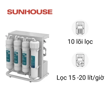 Máy lọc nước RO không vỏ Sunhouse 10 lõi SHA8201KV