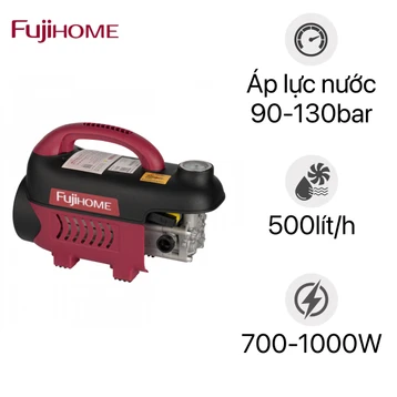 Máy rửa xe mô tô cảm ứng từ Fujihome PWX1A (Có đồng hồ áp)