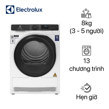 Máy sấy Electrolux bơm nhiệt 8kg 2024 (EDH803J5WC)