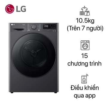 Máy sấy LG bơm nhiệt 10.5kg 2024 (DVHP50M)
