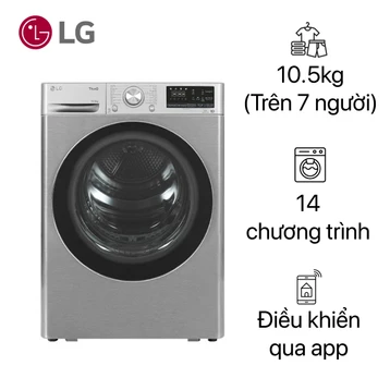 Máy sấy LG bơm nhiệt 10.5kg 2023 (DVHP50P)