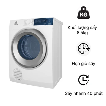 Máy sấy thông hơi Electrolux 8,5kg EDV854J3WB