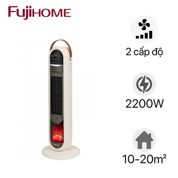 Quạt sưởi gốm điều khiển bằng giọng nói FujiHome FH202