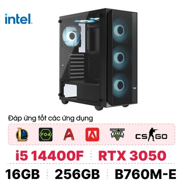 PC CPS Đồ Hoạ D06 i5 14400F / 16GB - 256GB / RTX 3050