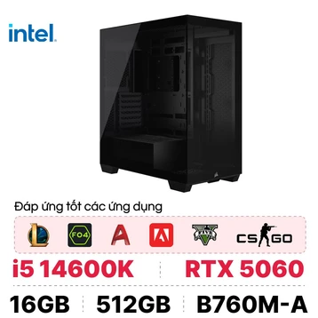 PC CPS Đồ Hoạ D07 i5 14600K / 16GB - 512GB / RTX 5060