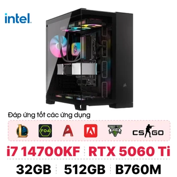 PC CPS Đồ Hoạ D09 i7 14700KF / 32GB - 512GB / RTX 5060 Ti