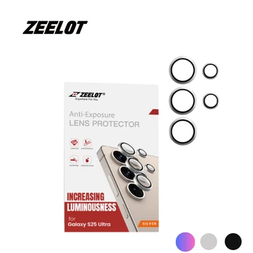Samsung Galaxy S25 Ultra dán bảo vệ camera Zeelot Pishield viền màu chống va đập