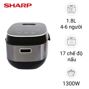 Nồi cơm cao tần Sharp KS-IH191V-BK 1.8 lít