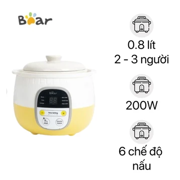 Nồi nấu chậm Bear SUBE001 0.8L