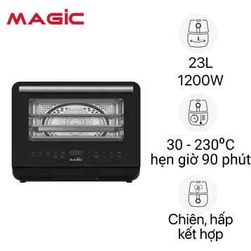 Nồi chiên không dầu kết hợp hấp Magic Eco 23L S23