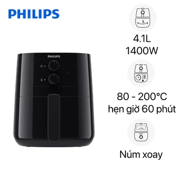 Nồi chiên không dầu 4.1 lít Philips HD9200/90