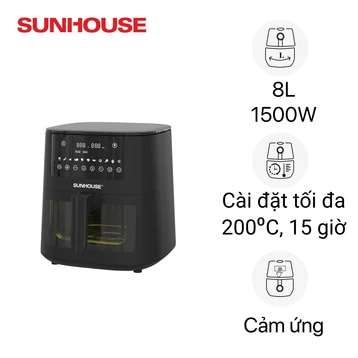 Nồi chiên không dầu 8L Sunhouse SHD4081