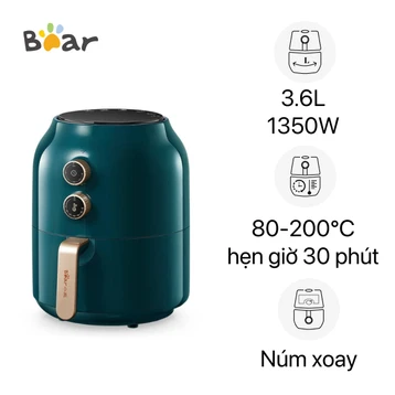Nồi chiên không dầu Bear QZG-A14M1 3.6L