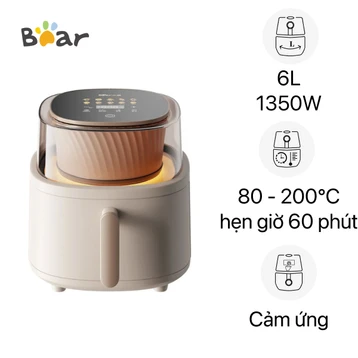 Nồi chiên không dầu Bear QZG-F15G1 6L